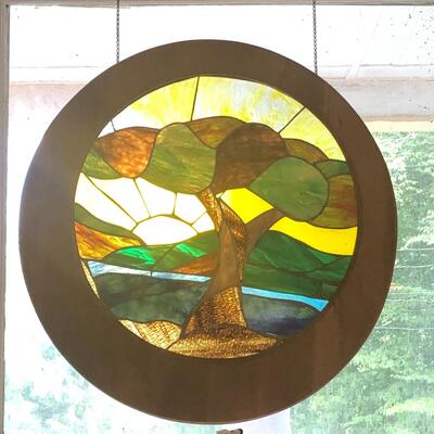 Stained Glass Landscape By Local Artist Leigh Trapp (LR-RG)