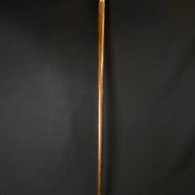 Sterling Head Antique Presentation Walking Stick / Cane