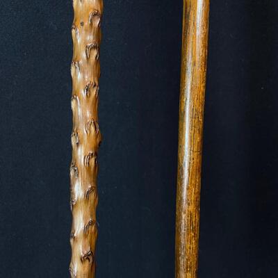 A Pair of Antique Victorian Walking Stick Canes