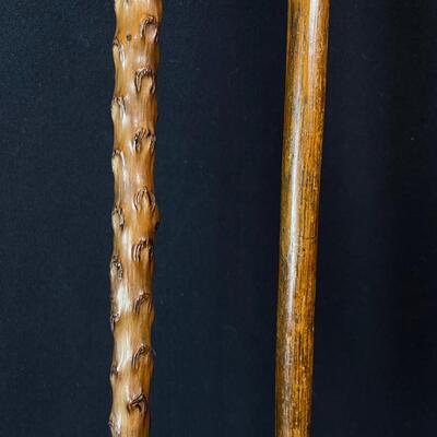 A Pair of Antique Victorian Walking Stick Canes