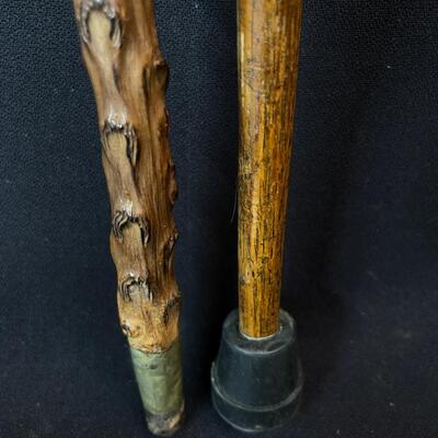 A Pair of Antique Victorian Walking Stick Canes