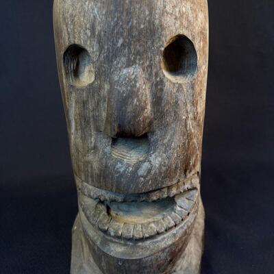 Curiosity - Folk Art Carving â€“ Skull And Owl