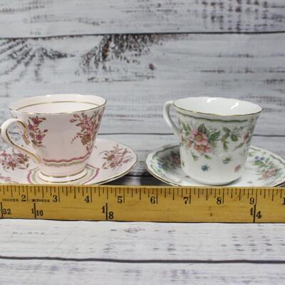 Vintage China Teacup Floral Patterns Lot