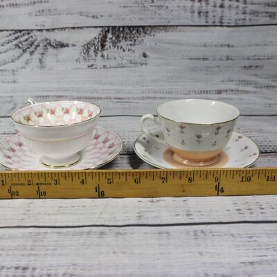 Vintage China Teacup Floral Patterns Lot