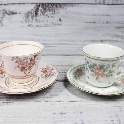 Vintage China Teacup Floral Patterns Lot