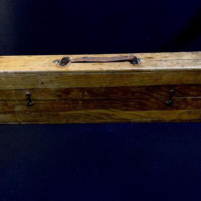 Odd Pidgeon-Hole Wooden Box With Numbered Cups