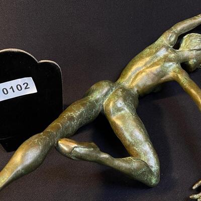 Cast Bronze Ballet Dancer Figure