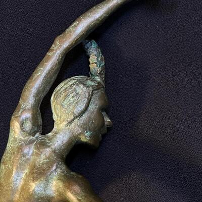 Cast Bronze Ballet Dancer Figure