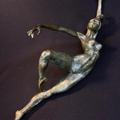 Cast Bronze Ballet Dancer Figure