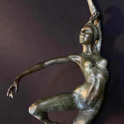 Cast Bronze Ballet Dancer Figure