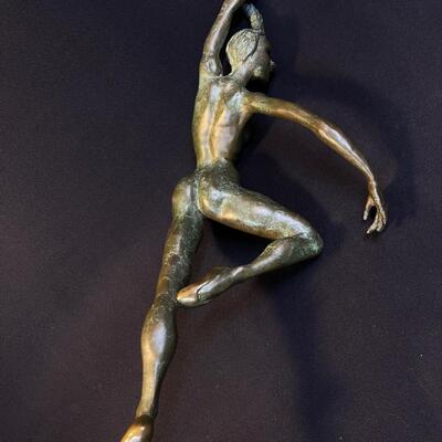 Cast Bronze Ballet Dancer Figure