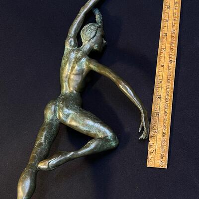 Cast Bronze Ballet Dancer Figure