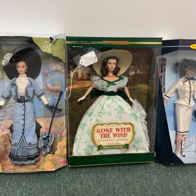 3x Barbie collector edition  dolls