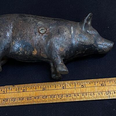 Cast Iron Pig, Piggy Bank