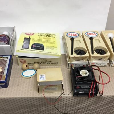 Misc Lot-G scale RR lighting, remote control system, etc.