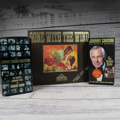 Johnny Carson & Gone with the Wind VHS Lot