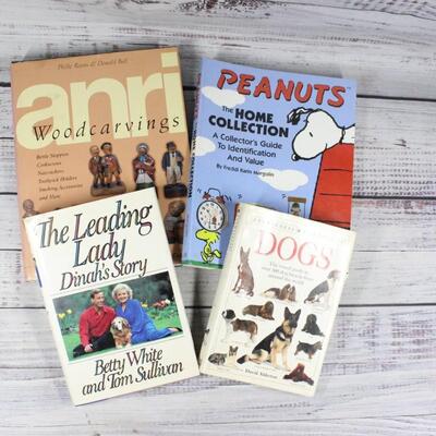 Mixed Lot of Books Anri Peanuts Dogs Betty White