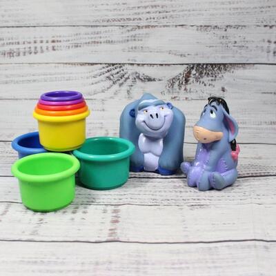 Kids Toddler Plastic Toys Stackers Eeyore Gorilla