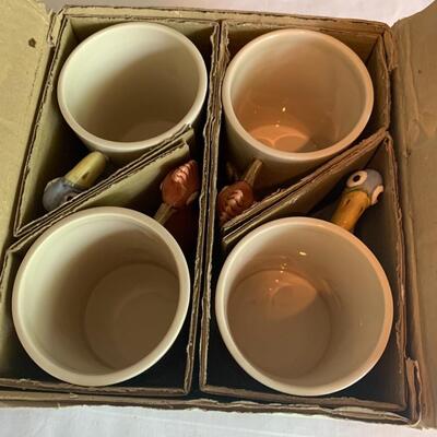 Darling Fitz & Floyd "Bird in the Hand" Coffee Cups (Christmas is coming soon!)