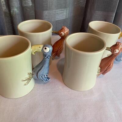 Darling Fitz & Floyd "Bird in the Hand" Coffee Cups (Christmas is coming soon!)