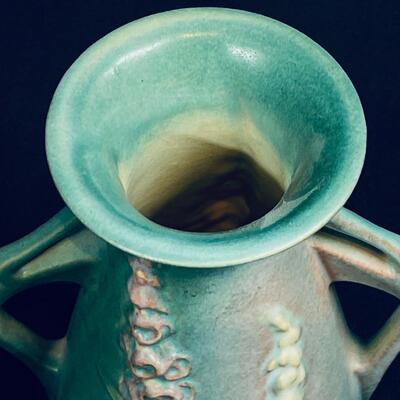 Roseville Foxglove Multi-Handled Vase Mint