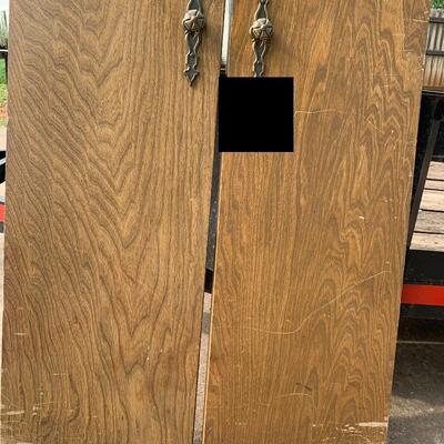(2) Wood Doors