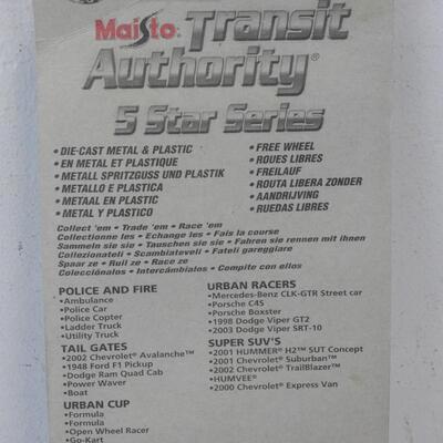 Hot Wheels Mystery Car 2007 & Maisto Transit Authority 5 Star Series 2005 - New