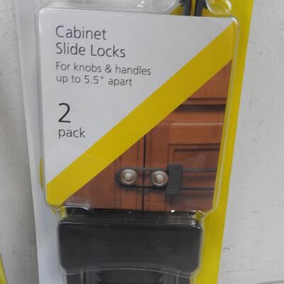 Safety First Cabinet Slide Locks, Qty 2 - New
