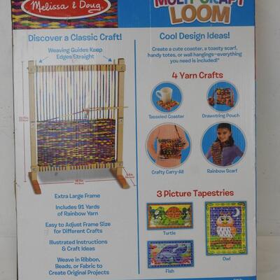 Wooden Multi-Craft Loom by Melissa & Doug. Damaged packaging - New