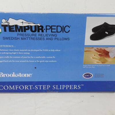 Tempur-Pedic Comfort-Step Slippers, Purple, size Medium - New