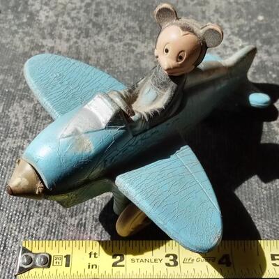 L OT 191                     OLD RUBBER MICKEY MOUSE AIRPLANE