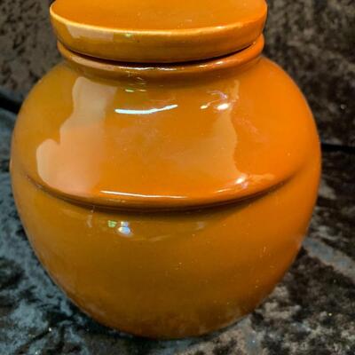 Dill Pickle Crock, Pig Trivet l and (2) footed wood bowls