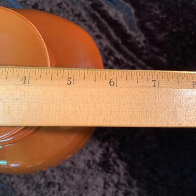 Dill Pickle Crock, Pig Trivet l and (2) footed wood bowls
