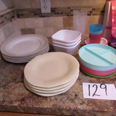 LOT 129  MISC DISHES