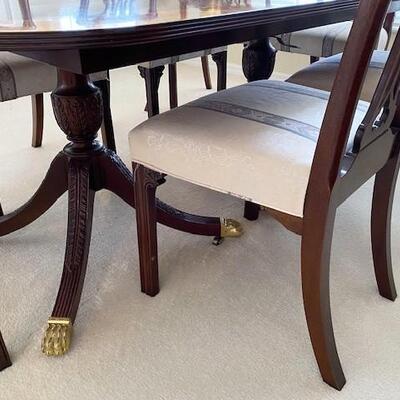 LOT#19DR: Councill 8 Seater Dining Table with 3 Leaves