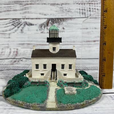 PNW Lighthouse and Old Point Loma Lighthouse Sculpture Figurine Set