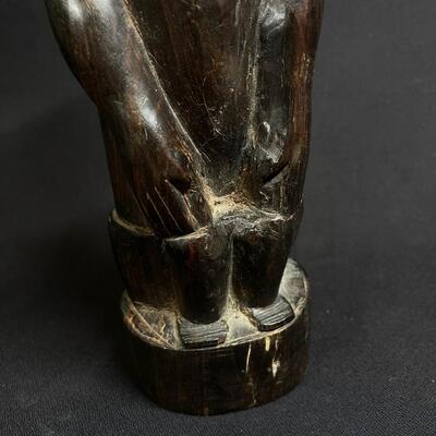 Vintage Carved Tanganyika African Figure w Endearing Face