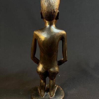 Female African Nude Carving w Peaceful Face