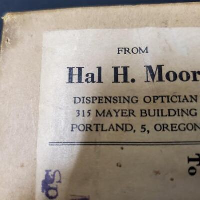 Vintage Eyeglasses in shipping box