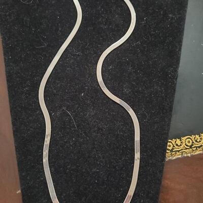 .925 Sterling Herringbone Chain  21 inches