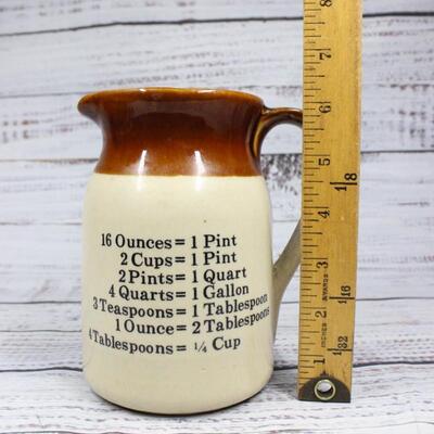Vintage New Trends Pottery Pitcher with Measurements