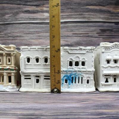 Paintable Pottery Clay Craft Winter Building Model Lot