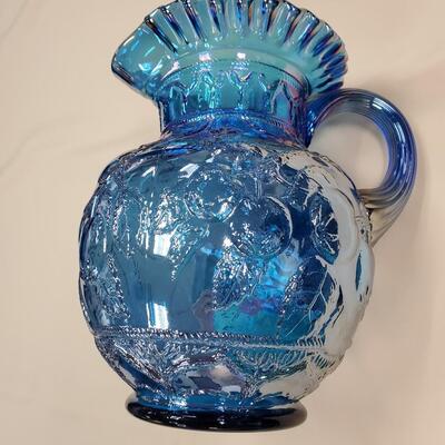 Brilliant Blue Fenton Pitcher