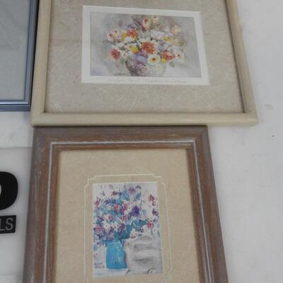 6 pc Watercolor Images, matted & framed. Helen Paul, Shawn Mory McMillion
