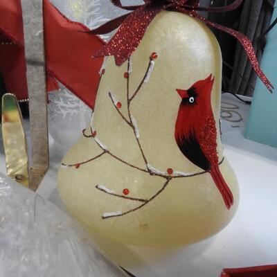 40+ pc Christmas Holiday Decor: Ornaments, Wall Decor, Wreath, Figurines, Mugs