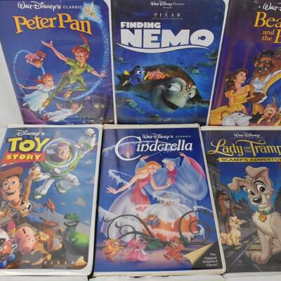 18 Walt Disney Home Video VHS Tapes