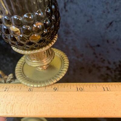 Lovely Antique Brass Candelabras