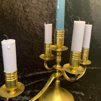 Lovely Antique Brass Candelabras