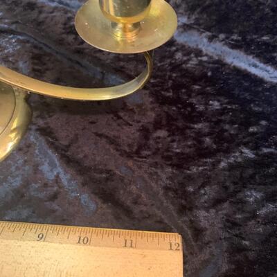 Lovely Antique Brass Candelabras