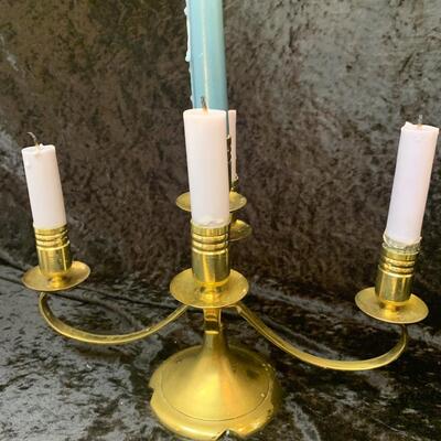 Lovely Antique Brass Candelabras